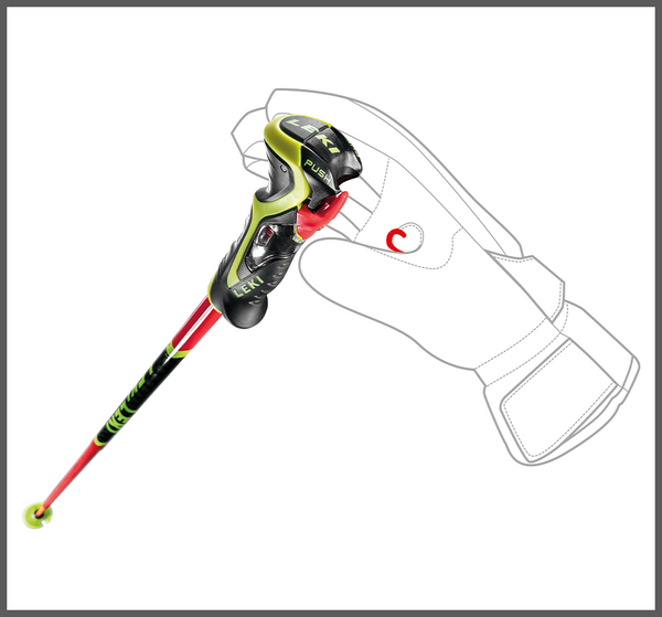 スキー LEKI WCR TBS GS 3D 125cm LEKI USA - WCR TBS GS 3D - Ski Racing Poles - All Winter Poles